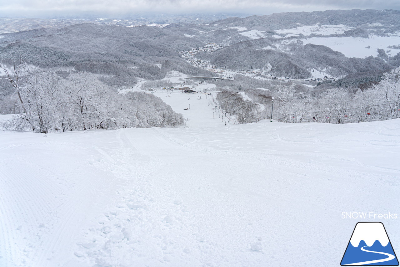 かもい岳国際スキー場｜今季の降雪量は、道内トップクラス！クリスマスイブのレポートは、積雪たっぷりの『かもい岳』(^^)v